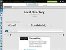 Tablet Screenshot of directory.southfielddirect.info